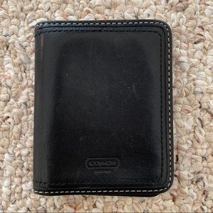 COACH Plain Black Wallet